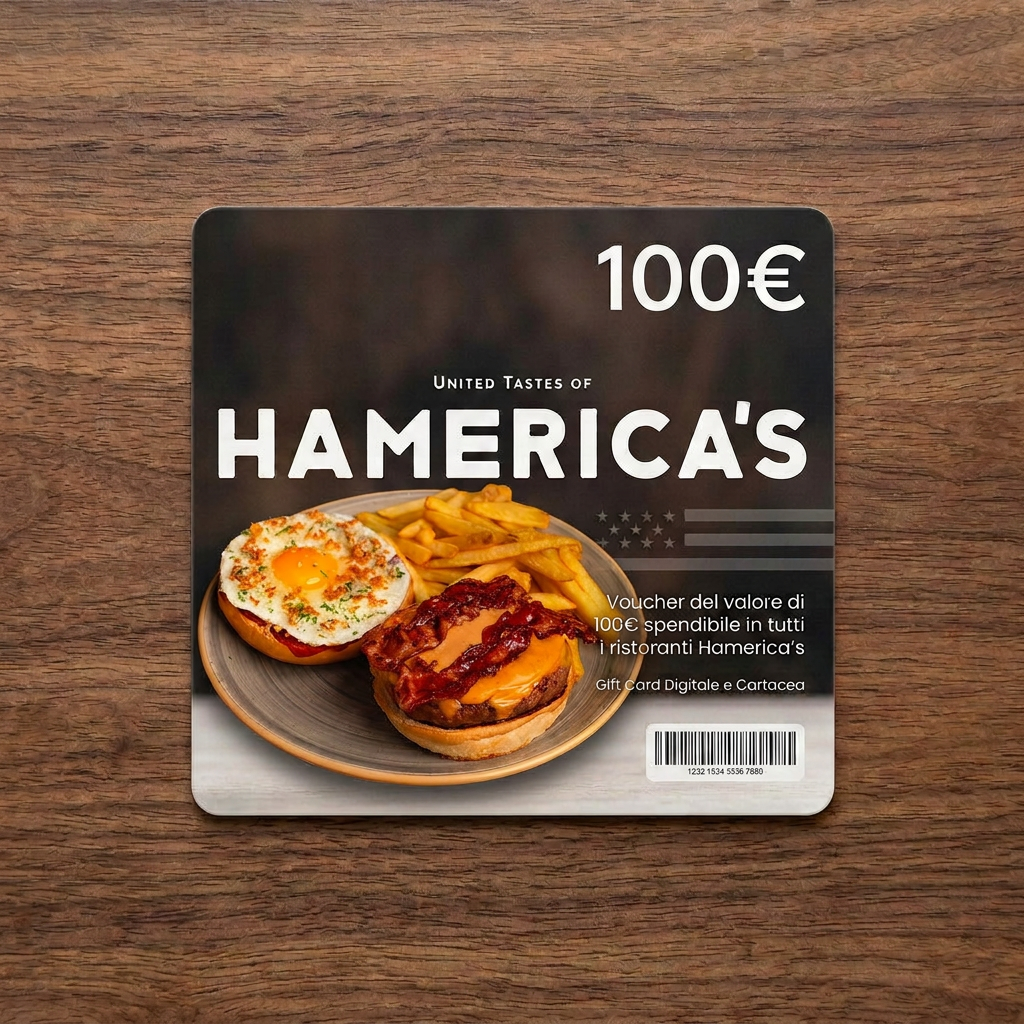 3° premio: gift card Hamerica's da 100 euro